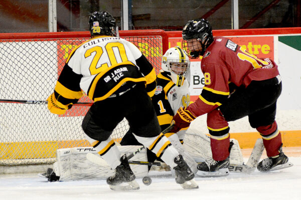 GALLERY: Burkes’ solid goaltending helps Soo Eagles soar past Rock