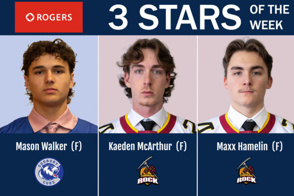 NOJHL names its Rogers 3 Stars of the Week