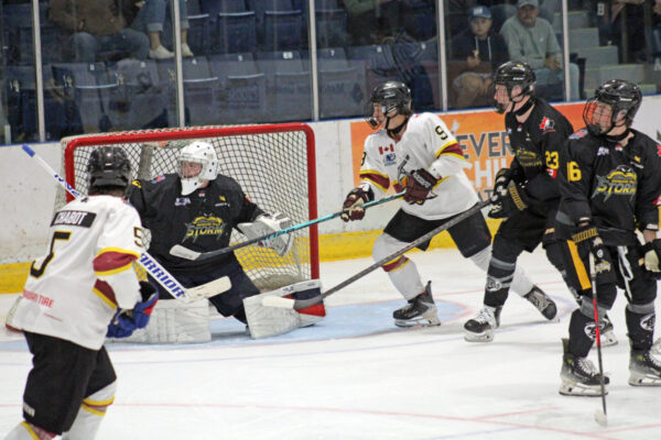 UPDATE / GALLERY: Timmins Rock roll over Storm in Iroquois Falls to open NOJHL campaign