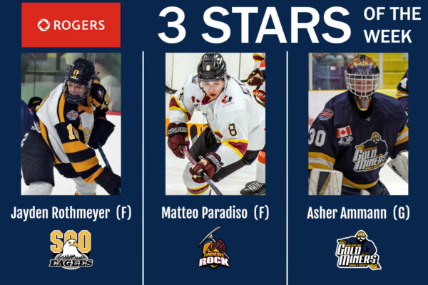NOJHL names its Rogers 3 Stars of the Week